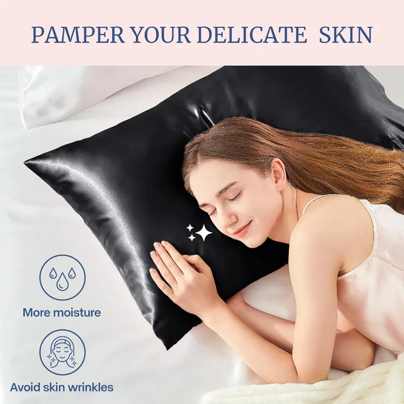 1/2pcs Multi-size Satin Pillow - Satin Silk Pillowcase Hair Skin review and price