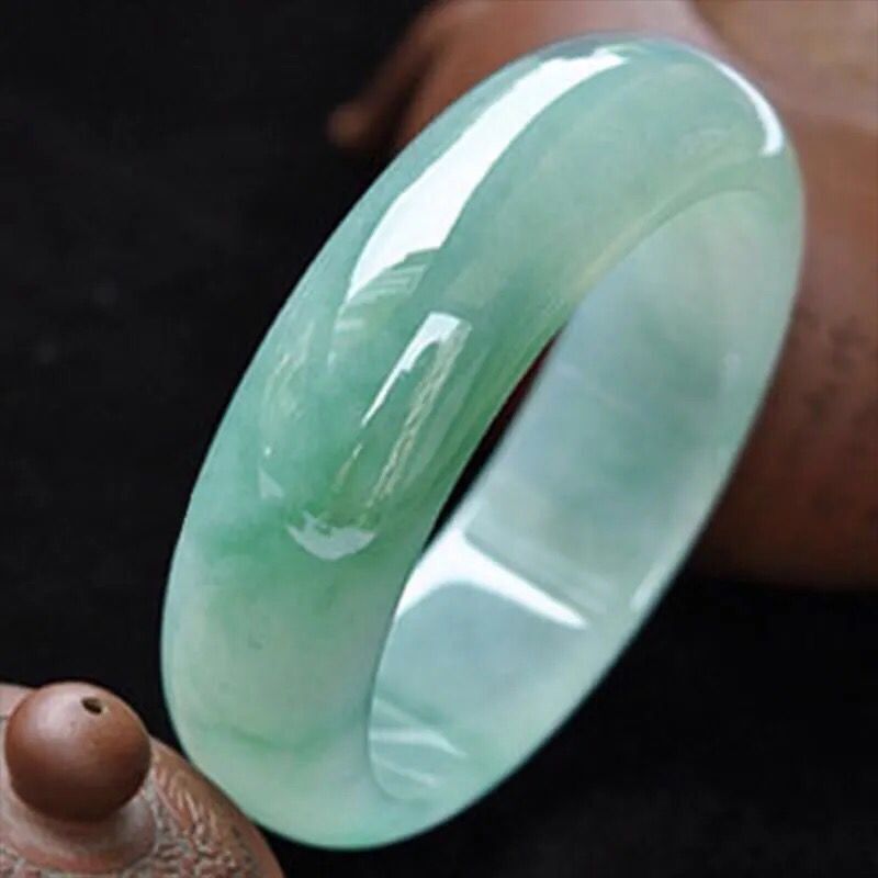 Myanmar natural jade bracelet, - Lighting review and price
