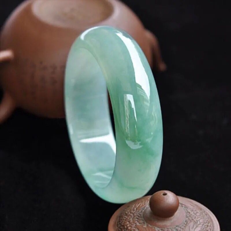 Myanmar natural jade bracelet, - Lighting review and price