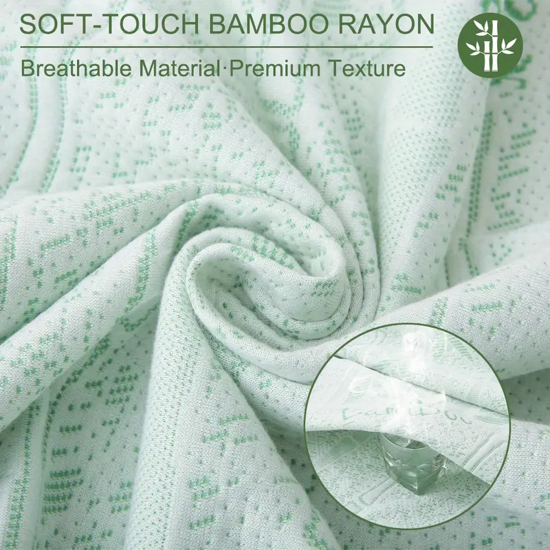 1pc Bamboo Mattress Protector, - Waterproof Mattress Protector Breathable review and price