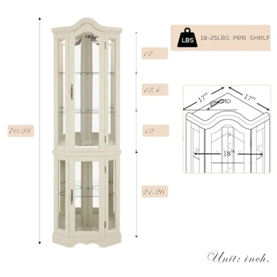 Corner curio cabinet for bar a - Storage & Organization review and price