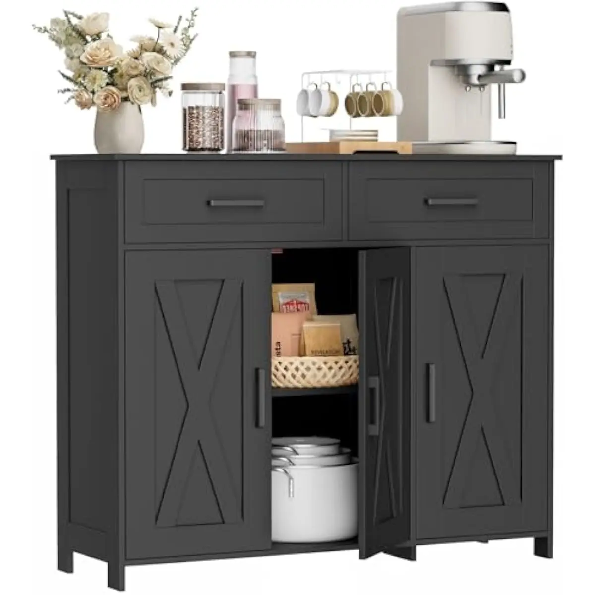 Coffee Bar Storage Cabinet wit - Storage & Organization review and price