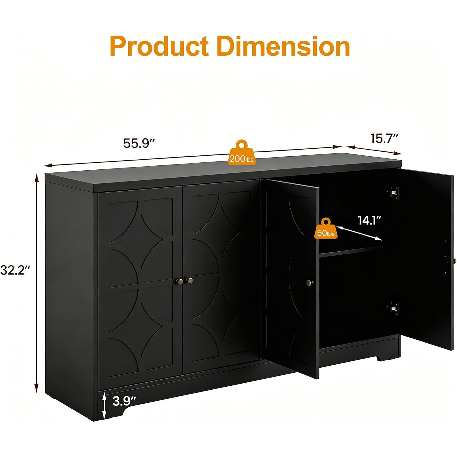 Sideboard Buffet Cabinet with  - Kitchen review and price