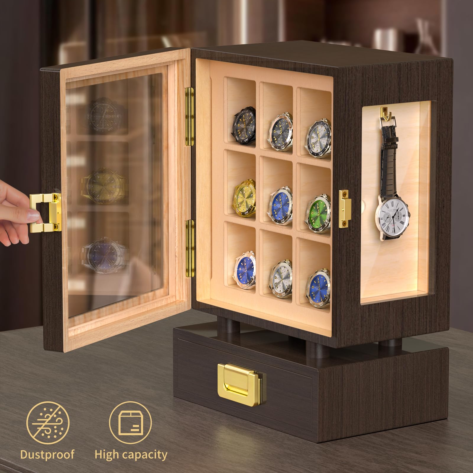 Custom Rectangle Wooden Watch  - Storage & Organization review and price