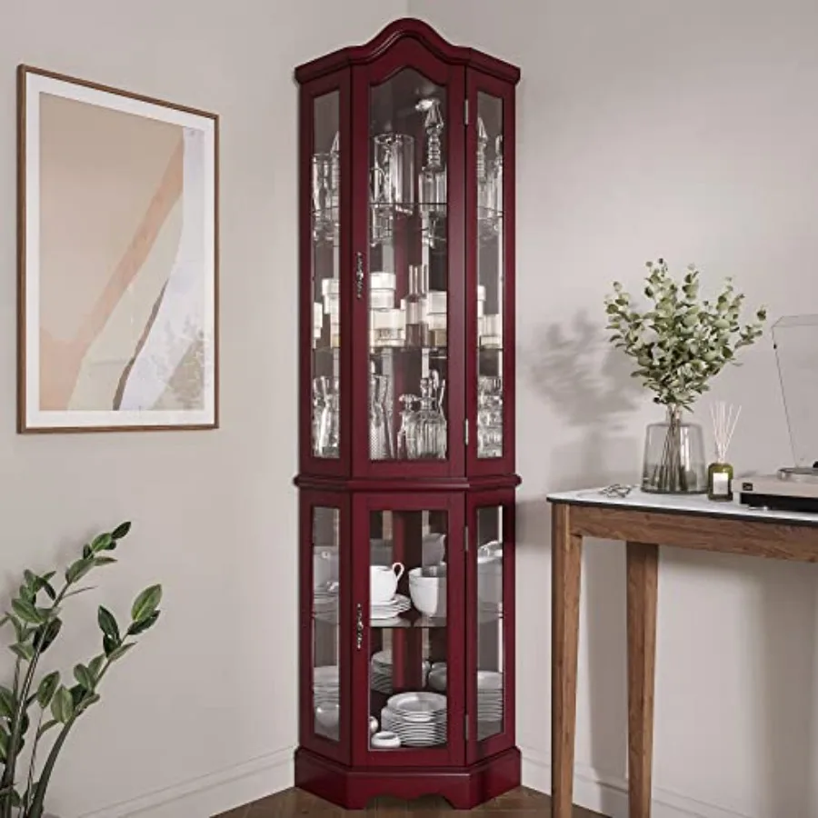 Lighted Corner Display Curved  - Storage & Organization review and price